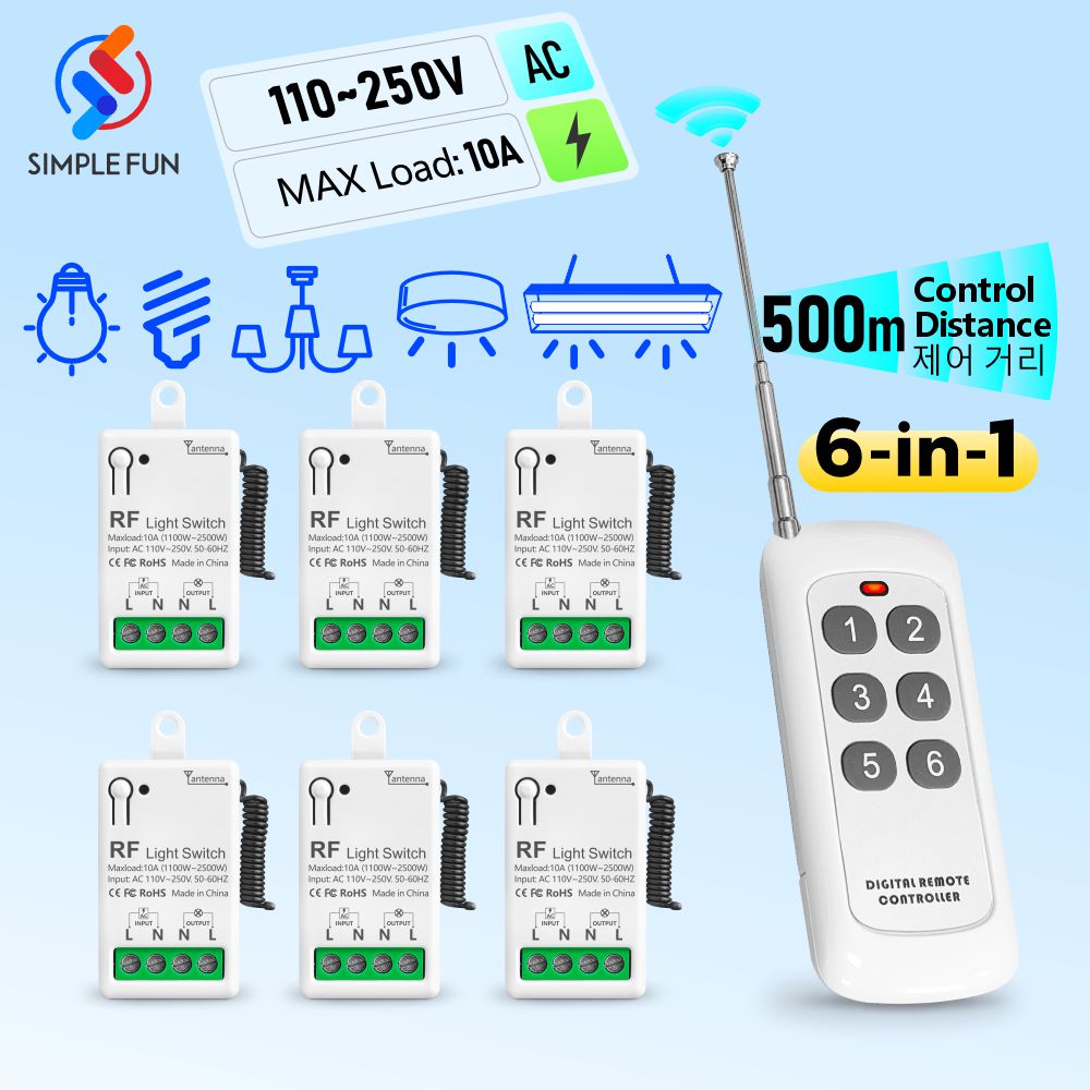 Photography Lighting Description - 433Mhz ワイヤレスリモコンライトスイッチ 110V 220V 230V 10A