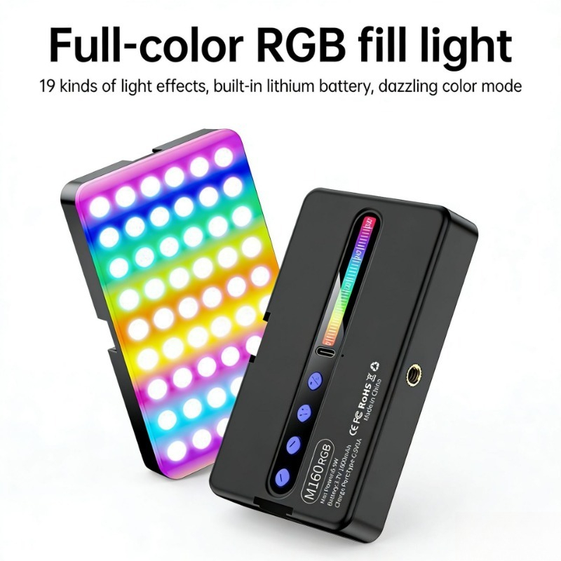 Photography Mobile Lighting - 携帯用写真撮影用ポケットフィルライト フルカラーLED モバイルフォン自撮りライト ソフトライト