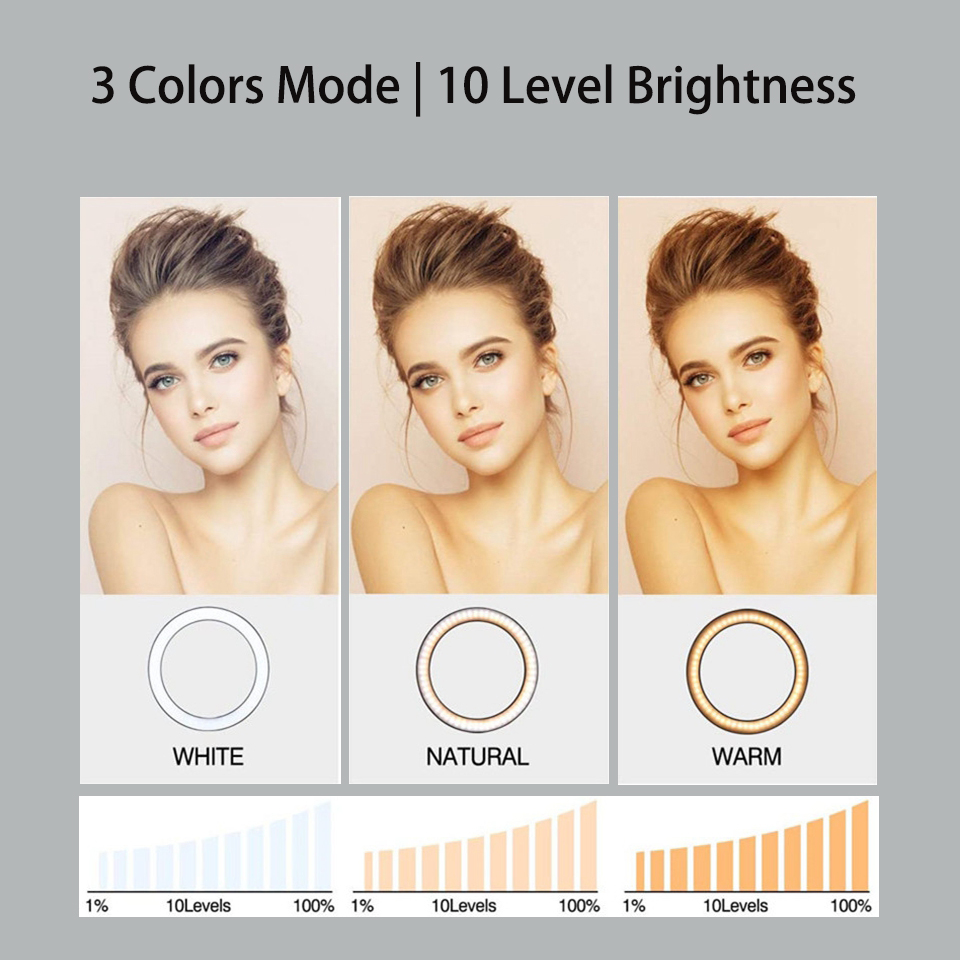6 インチリングライト三脚付き Led 高輝度リングランプラ - Photography Lighting Description のレビューと価格
