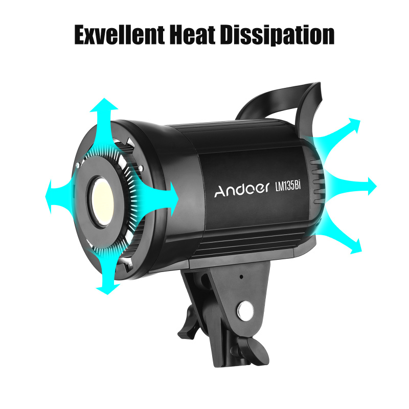 Andoer LM135Bi ポータブル LED 写真補助光 - Photography Lighting Handheld のレビューと価格