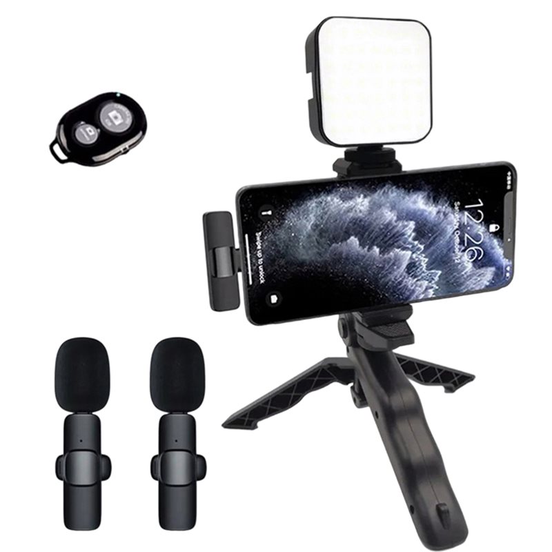 B29C-ポータブルスマートフォンビデオキット、マイク、LE - Photography Lighting Kit Portable のレビューと価格