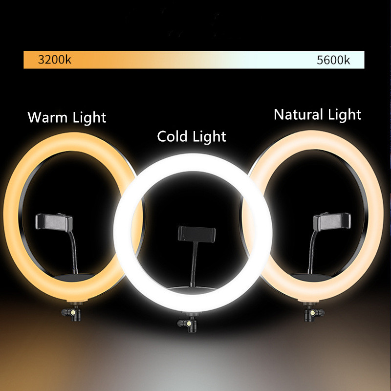 6インチミニ自撮りリングライトデスクトップLEDランプUSB - Photography Lighting Description のレビューと価格