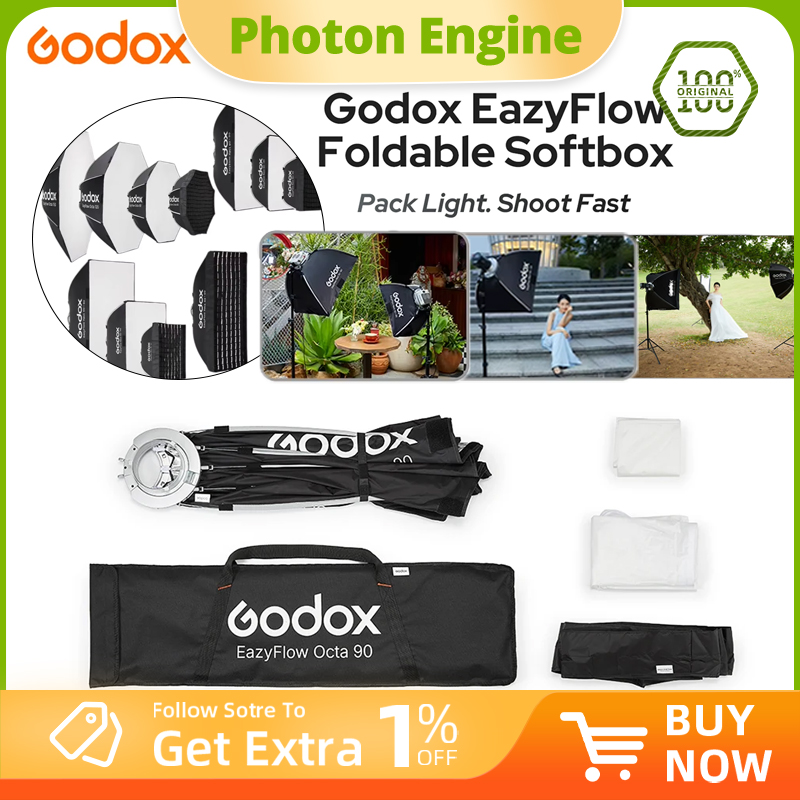Godox EazyFlowシリーズ 折りたたみ式ソフトボッ - Photography Lighting Handheld のレビューと価格